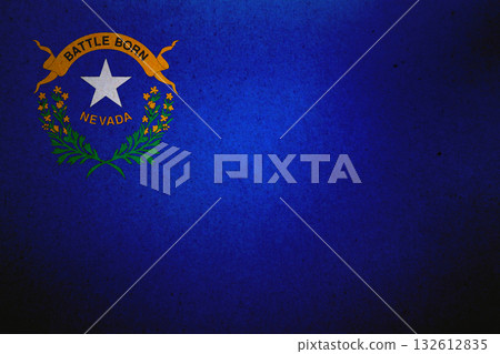Flag of Nevada on a paper 132612835