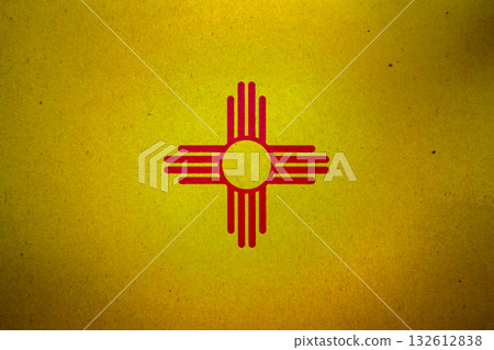 Flag of New Mexico on a paper Flag of New Mexico on a paper 132612838