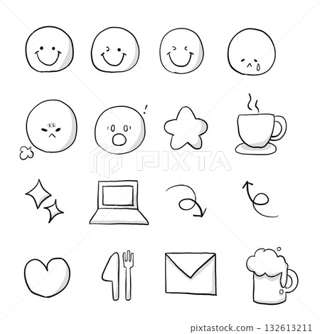 A cute icon set that can be used for notebooks, etc. 132613211