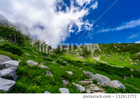 Scenery of Senjojiki Cirque in August 132613772