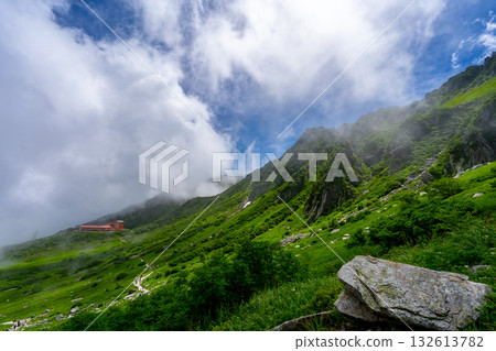 八月千丈埼冰斗的景色 八月千丈埼冰斗的景色 132613782