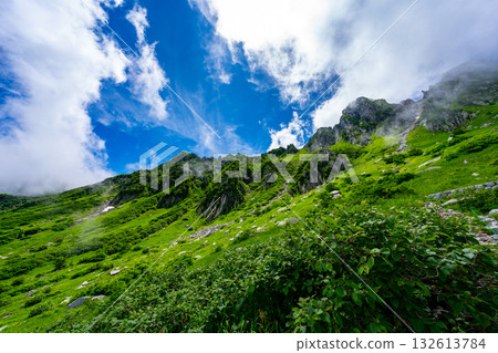 八月千丈埼冰斗的景色 132613784