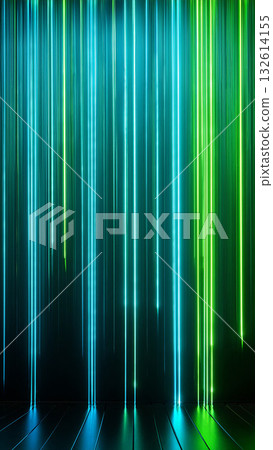 Vibrant Rainbow Light Bars Abstract Background With Vertical Stripes and Neon Hues 132614155