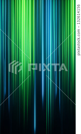 A dynamic abstract background featuring tall vertical light bars in rainbow colors 132614156