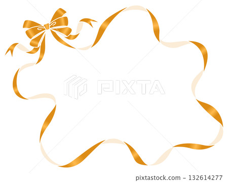 Ribbon decoration material, frame Ribbon decoration material, frame 132614277