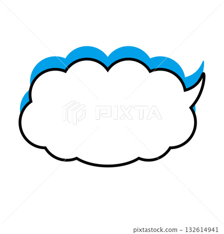 簡單的語音氣泡圖-蓬鬆 簡單的語音氣泡圖-蓬鬆 132614941