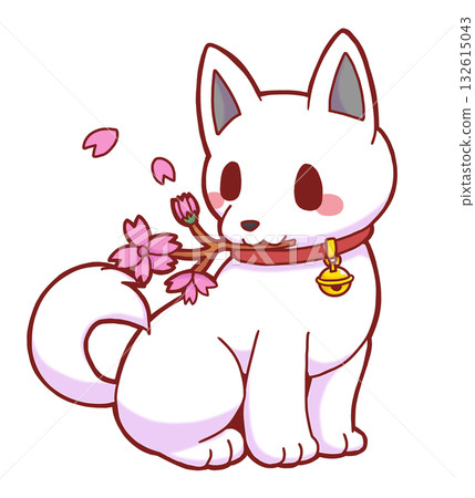 紀州犬和櫻花 紀州犬和櫻花 132615043