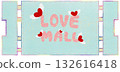 Illustration for Valentine's Day The Day of Love Envelope Heart Letters and Key Romance Graphic 132616418