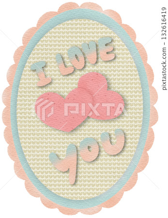 Illustration for Valentine's Day The Day of Love Envelope Heart Letters and Key Romance Graphic 132616419