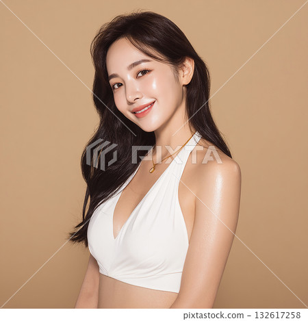 一位笑容自信燦爛的亞洲女性 一位笑容自信燦爛的亞洲女性 132617258