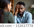 offended woman looking at stubborn lover refusing reconcile after fight, mad millennial couple not talking after quarrel, man avoid looking or speaking to female after family conflict 132617778