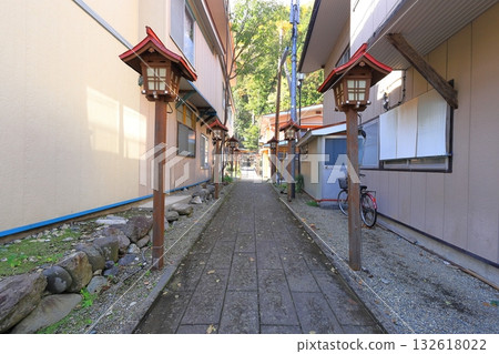 前往當地神社的路線/福島縣會津郡日之枝村 132618022