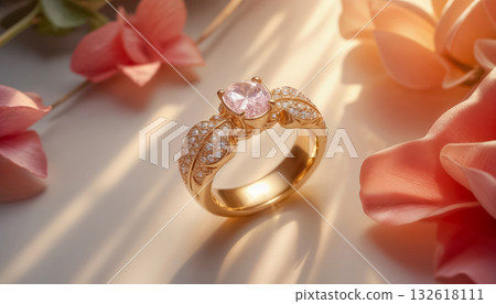 elite wedding engagement rings made of gold, unique original design, beautiful official wedding decoration 132618111