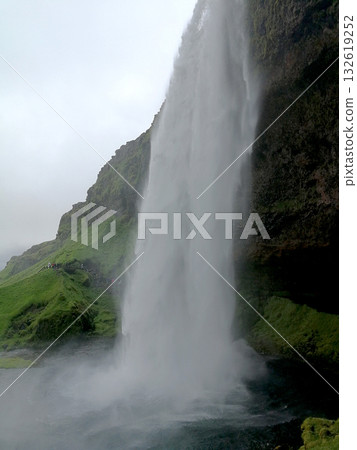 The imposing Seljalandsfoss waterfall in Iceland 132619252