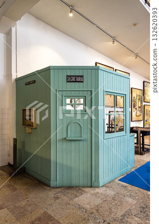 Setubal, Portugal - Feb 28, 2025: The Michel Giacometti Labor Museum in Setubal, Portugal Setubal, Portugal - Feb 28, 2025: The Michel Giacometti Labor Museum in Setubal, Portugal 132620393