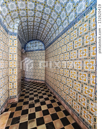 Nazare, Portugal - Mar 08, 2025: Interior of the famous Santuario de Nossa Senhora da Nazare in Portugal 132620419