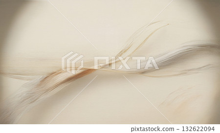 Abstract Swirls of Beige and Brown Fibers on Light soft clean background image photo 132622094