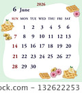June 2026 calendar starts on Sunday 132622253