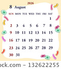 August 2026 calendar starts on Sunday 132622255