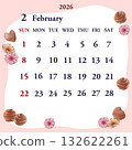 February 2026 calendar starts on Sunday 132622261