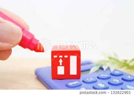An image of a rising graph showing rising prices and tax increases and a calculator with money. An image of a rising graph showing rising prices and tax increases and a calculator with money. 132622901