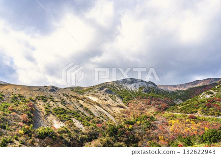 福島縣福島市磐梯吾妻天際線的秋葉 福島縣福島市磐梯吾妻天際線的秋葉 132622943