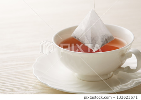 Image of a hot tea on a white background Image of a hot tea on a white background 132623671