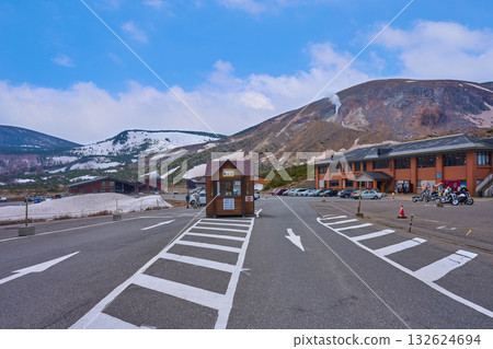 View to the west from Jododaira parking lot in Fukushima City, Fukushima Prefecture 132624694