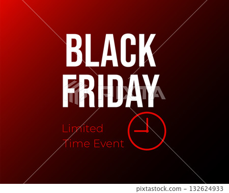 black friday limited time event sale banner black friday limited time event sale banner 132624933