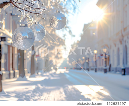 雪花反射的光線 132625297