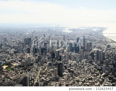 大阪梅田地區的鳥瞰圖 132625457