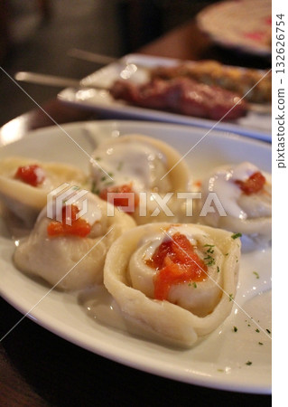 阿富汗菜:羊肉曼提 阿富汗菜:羊肉曼提 132626754