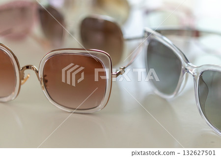 Sunglasses close up on white background Sunglasses close up on white background 132627501