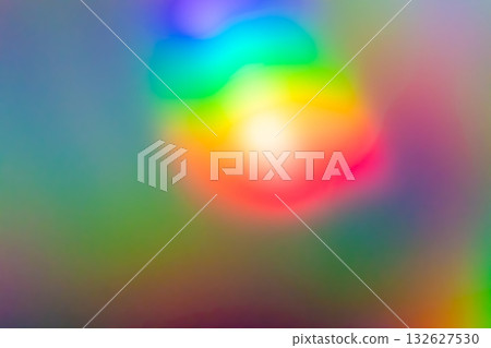 Abstract blur holographic rainbow foil iridescent background 132627530