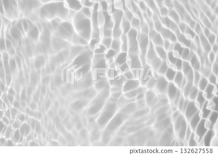 Abstract white transparent water shadow surface texture natural ripple background 132627558