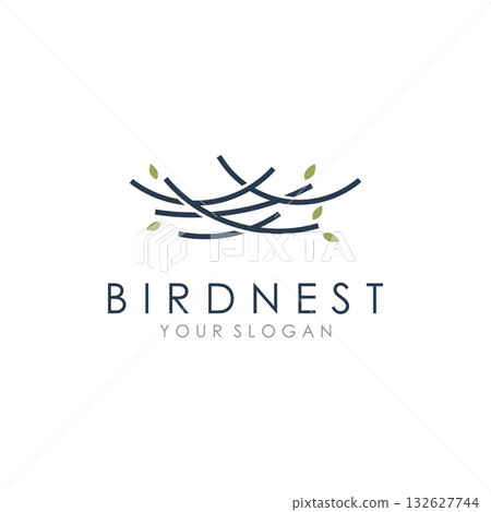 Bird Nest Logo Template Vector Illustration Bird Nest Logo Template Vector Illustration 132627744