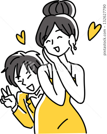 女主人背後的男主人 132627790