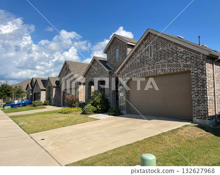 American-style wood and brick house, Texas, U.S.A. American-style wood and brick house, Texas, U.S.A. 132627968