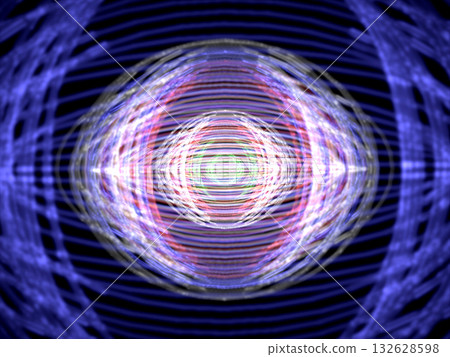 一個3DCG背景，上面嵌套著令人毛骨悚然的眼球狀物體。 132628598