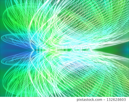 A 3DCG green background with beautiful curved lines of green gradient light A 3DCG green background with beautiful curved lines of green gradient light 132628603