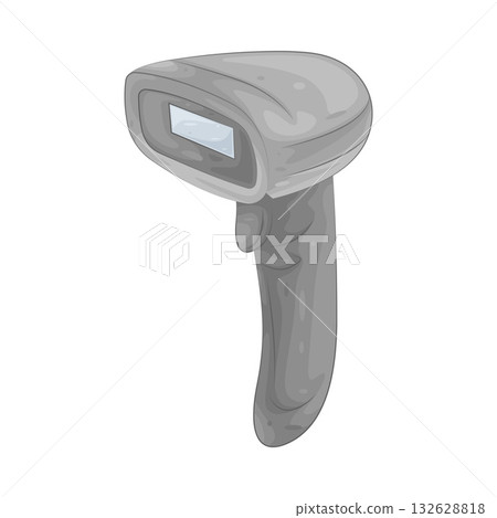 Illustration of barcode scanner 132628818