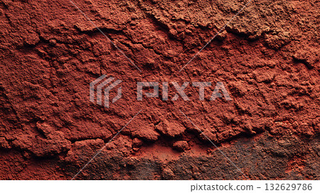Red soil texture background, natural material for design 132629786