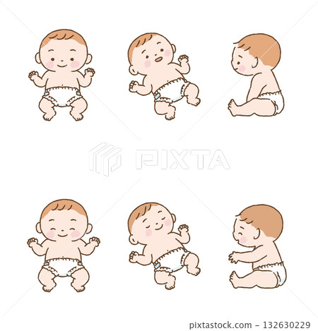 Diaper baby pose_babypose_1 132630229