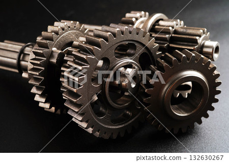 Metal gear wheel engine car and bike, mechanic industry. Metal gear wheel engine car and bike, mechanic industry. 132630267