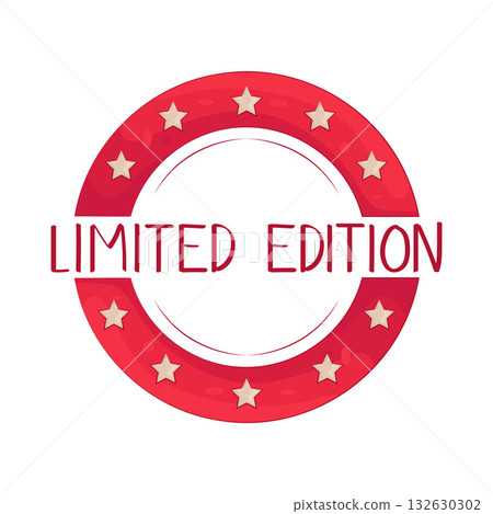 Illustration of limited edition badge Illustration of limited edition badge 132630302