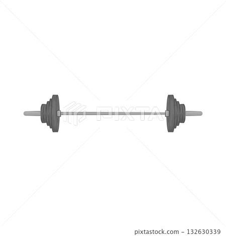 Illustration of barbell  132630339