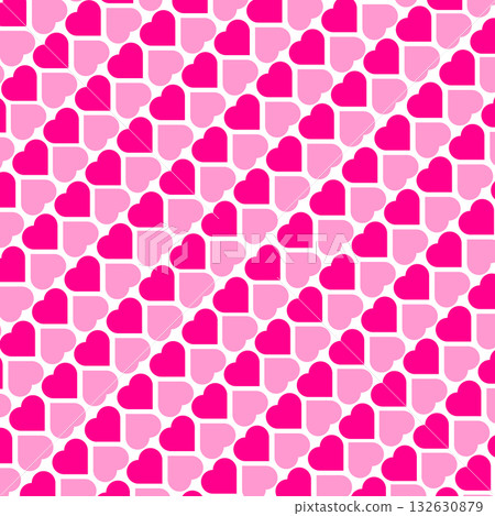 Simple seamless background illustration of hearts 2_pink Simple seamless background illustration of hearts 2_pink 132630879