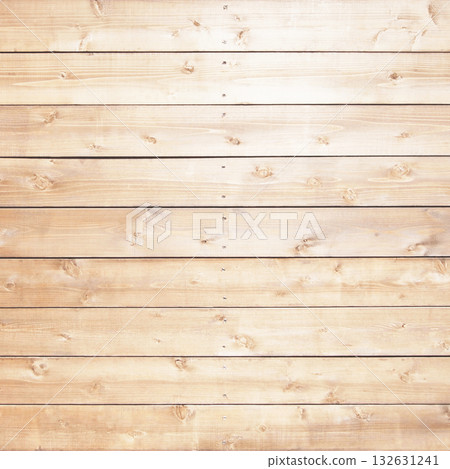 Square background image 2 of a row of white wood boards with grain and knots 132631241