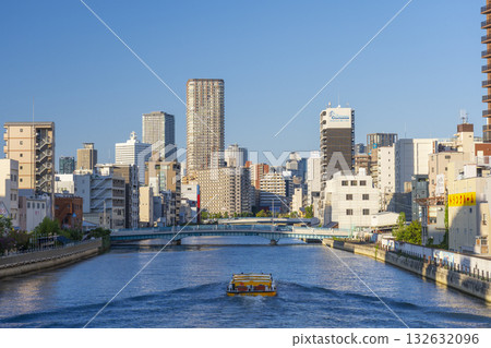 View from the top of the Osaka Dome Zenhodo Bridge [Osaka Cityscape] 132632096
