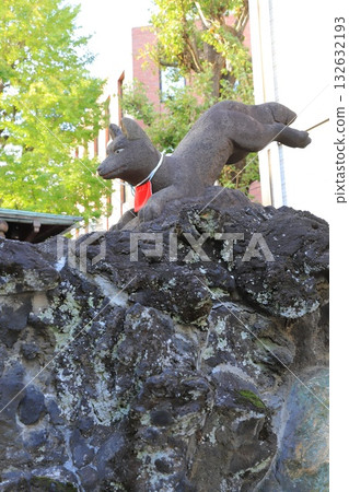 Hashido Inari Shrine near Senju Ohashi Bridge Hashido Inari Shrine near Senju Ohashi Bridge 132632193
